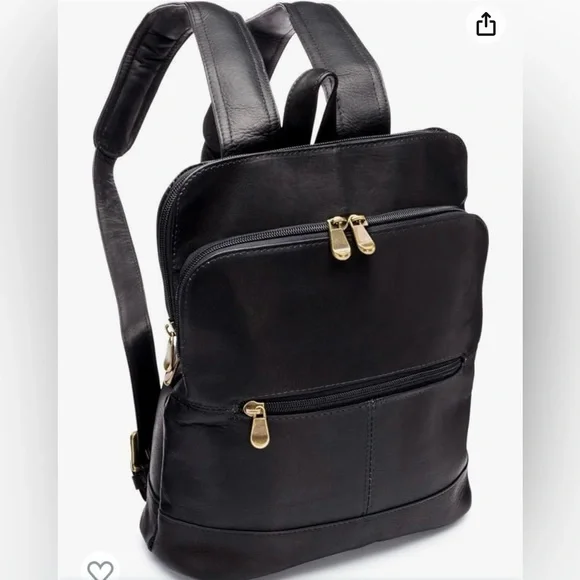 Le Donnie Leather River Backpack - Picture 1 of 5